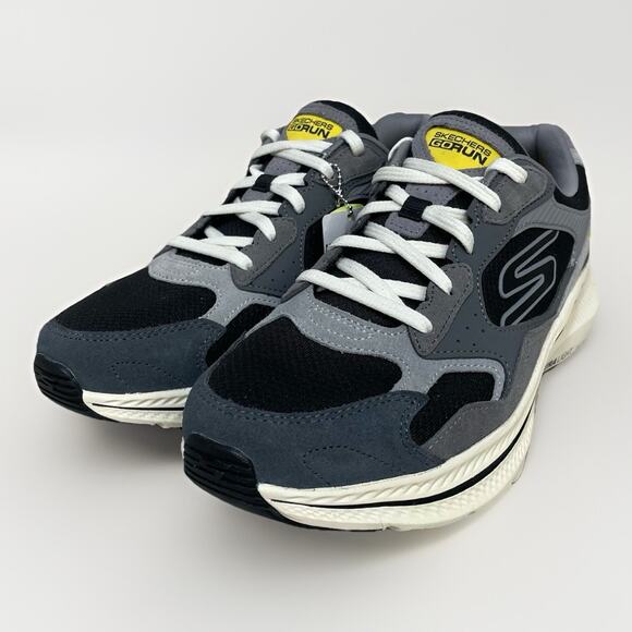 Skechers GO RUN Consistent 2.0 Size 11.5 Men Ultra Light Retro Runner Gray Black - Picture 2 of 9